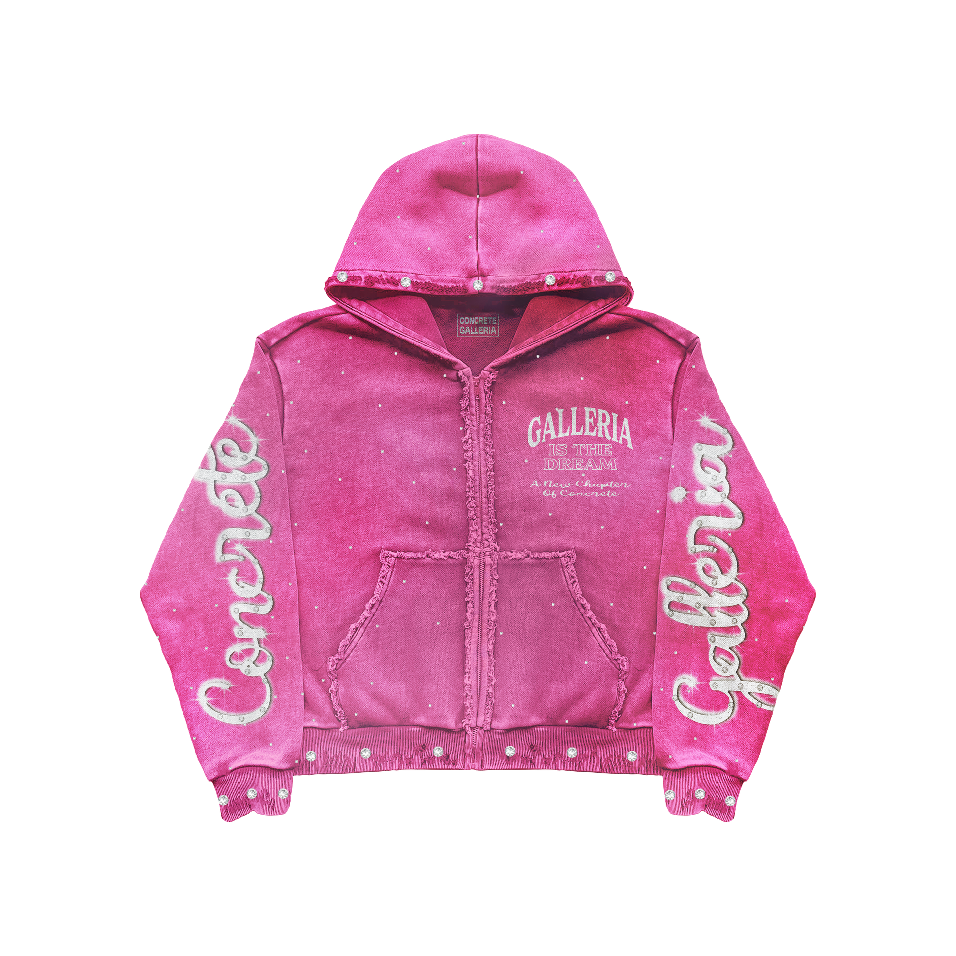 Pink “Euphoria In Concrete” Zip Up